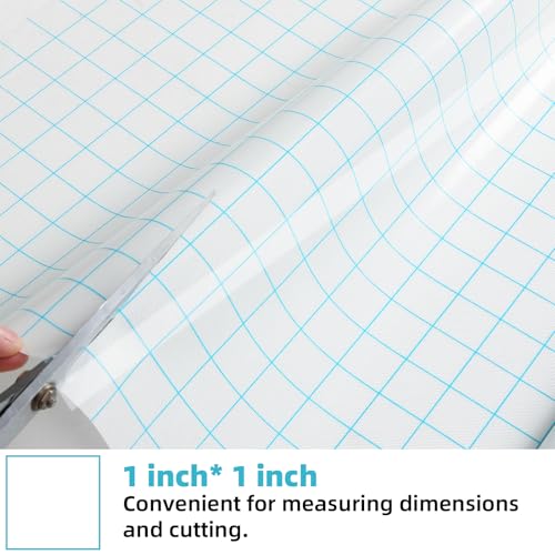 Silicone Baking Mat Roll 16IN*5FT Free Cutting, Non-Slip Pastry Mat, Non-Stick Reusable Air Fryer Liner, Oven Liners, Counter Mat, Freeze Dryer Mat, Easily Cut to Size Fit All Ovens Pans Tins Dishes - color: White Blue Line, size: 60"L x 16"W
