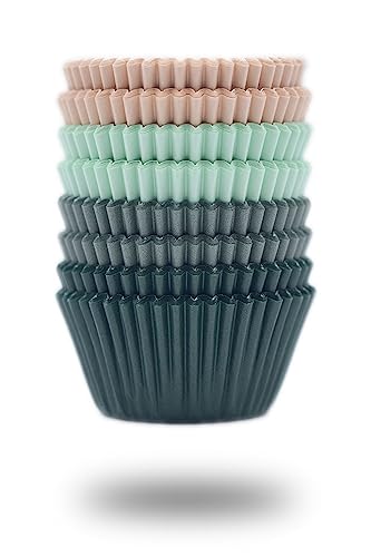 Bake Choice 200 Pcs Cupcake Liners for Baking, Standard Size, Calyx Series - color: Calyx