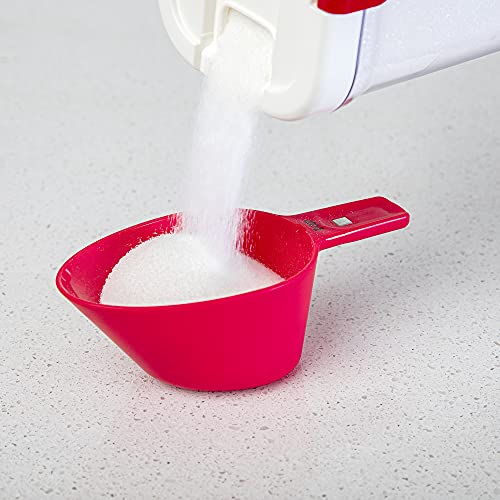 Magnetic Measuring Cups/Scoops Set/4,White - color: White, size: 1 cup (240 ml)