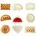 3Pcs Mini Hand Pie Molds - Dough Presser Pocket Pie Molds for Baking - One Press Pie Maker Set for Thanksgiving Christmas Party Potluck with Dumplings and Cookies Shapes - color: White