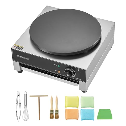 VEVOR Commercial Waffle Maker 1 Pc, Electric Stainless Steel - size: 1 Pc