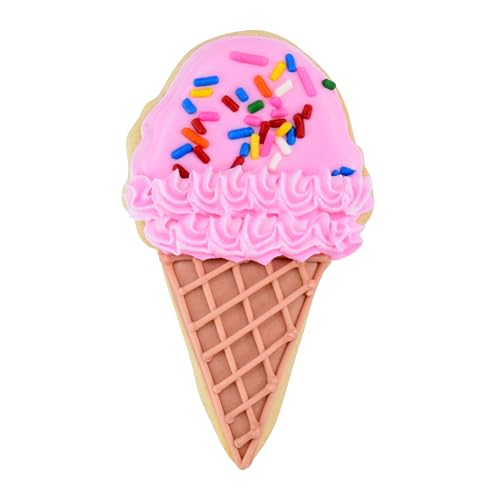 Foose Store Ice Cream Cone Cookie Cutter 4 Inch –Stainless Steel Cookie Cutters - Ice Cream Cone Cookie Mold