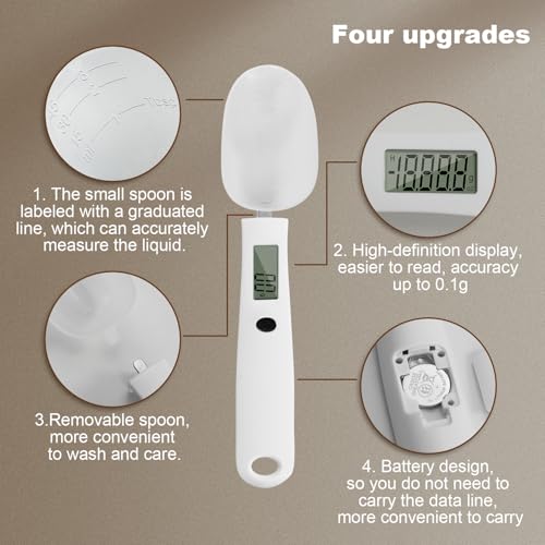 UNIWEIGH Digital Measuring Spoon Scale,300G/0.1G Gram Scale