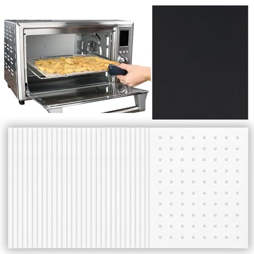Parchment Paper Sheets for Toaster Oven Air Fryer 10 x 12 Compatible with Cuisinart, Breville, Black and Decker + More, Precut Perforated Non-Stick Oven Liners for Baking, Cooking, Dehydrator - size: 10 x 12