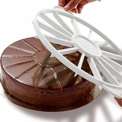 Cake Slicer Set with 2 Clear Cutters and 1 Round Divider
