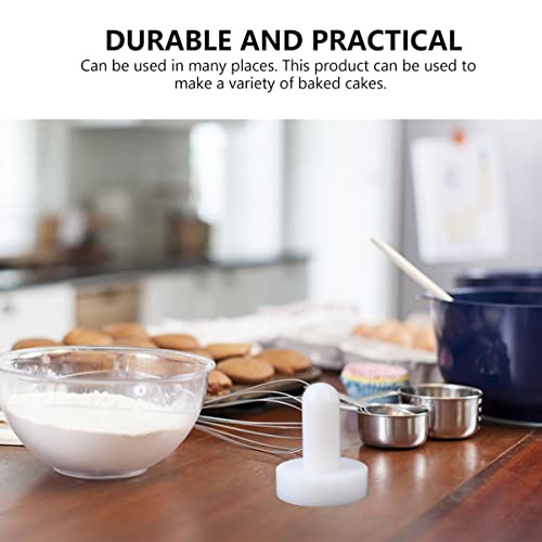 UPKOCH Tart Tamper and Pastry Presser, 2.75" Non-Stick Dough Shell for Mini Pie Crusts & Cheesecake Molds, Plastic Tamper Tool for 3" Muffin Pans & Heart-Shaped Tins