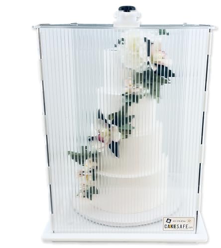 CAKESAFE Reusable Small/Tall Cake Transporter, Clear Plastic Cake Carrier (17" W x 22" H) - size: 17 x 22 in