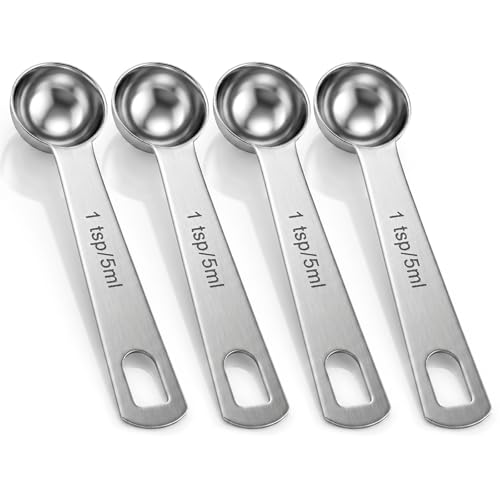 4 Pcs 1 Teaspoon Measuring Spoon