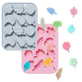 Fall Leaf Chocolate Candy Fondant Silicone Mold, 12 Hole 3D Brain Shape Mold，DIY Cookies Candy Gummy Chocolate Mold Ice Cream Tray for Holiday Party Thanksgiving Day(2 Pack) - color: Fall Leaves