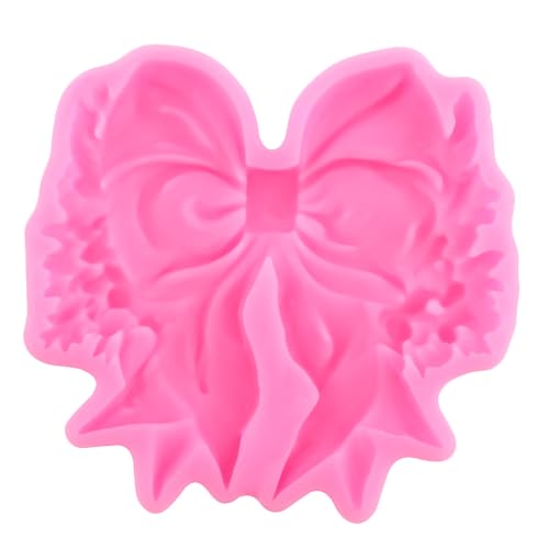Mujiang Bow Silicone Mold Christmas Bow Fondant Molds Set of 3 - color: Style G