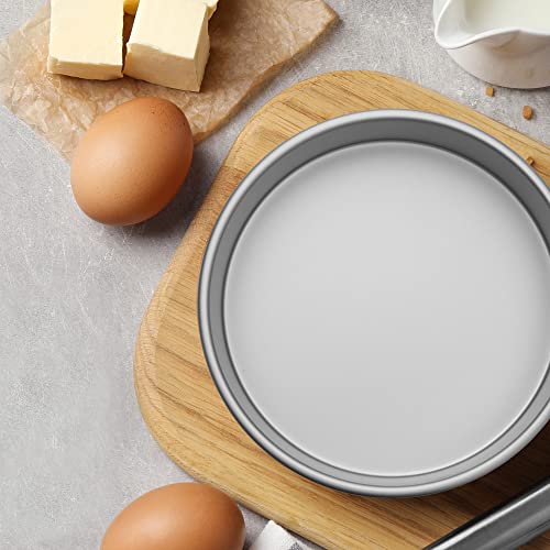 Last Confection 7" x 4" Round Cake Pan, Anodized Aluminum Cake Pan Baking Tin Mold, Professional Bakeware - size: 7" x 4"