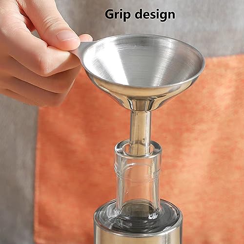 Mini Stainless Steel Funnel Set for Small Bottles, 3 Sizes