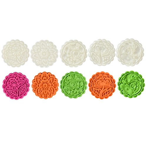 Cookie Stamp Mooncake Mold Set, Cookie Press Maker 180g Shaper