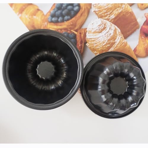 4 Inch Mini Fluted Cake Pan, Carbon Steel Round Cake Mold