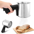 3 Cup Flour Sifter for Baking, Stainless Steel Hand Squeeze Fine Sieve