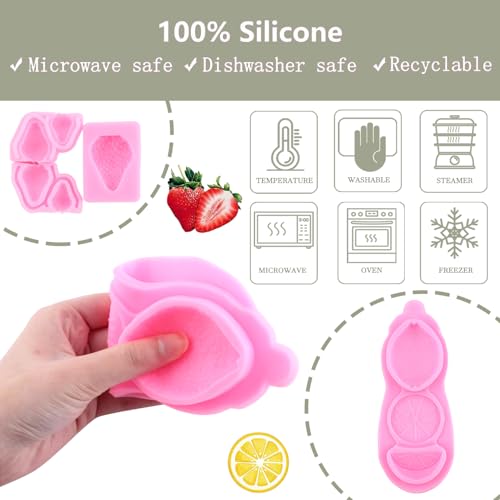 ZiXiang Fruit Silicone Mold Strawberry Lemon Fondant Molds Set Of 4 - color: Style C