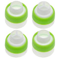-Baking Russian Decorating Tip Special Tool Single-Hole Three-Hole Converter Head (Green）-4PCS, 4.5x2cm, DF-*FG256H41