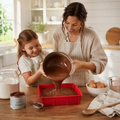 Mrs. Anderson's Baking Silicone 9-Inch Square Cake Pan, BPA Free, Non-Stick European-Grade Silicone, 9 x 9-Inches - size: Square, 9-Inch