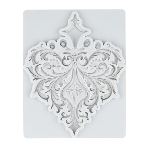 Baroque Silicone Mold Curlicues Scroll Lace Fondant Mold Set of 4 - color: Style E