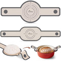 HOTEC 2 Pcs Silicone Bread Sling for Dutch Oven, 0.7MM Thickened Heat Resistant to 500°F Non-Stick Baking Mat with Long Handle Easy to Transfer Sourdough Bread, Dutch Oven Liners Baking Supplies - color: 2pcs: Grey