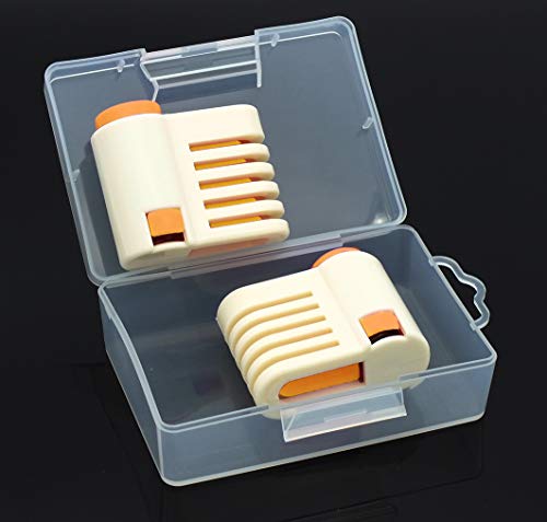 Yorwe 2PCS Cake Slicer Leveler, 5 Layers Bread & Toast Cutter (Orange) - color: Orange