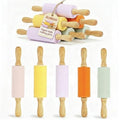 10-Pack 9" Kids Silicone Rolling Pins for Baking & Play