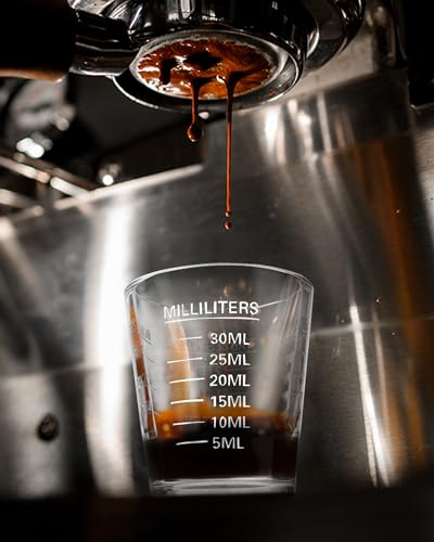 SAIAOKJ Shot Glass Measuring Cup Set, 4 Pack Espresso Shot Glasses (Red) - color: 4 Pack-Red