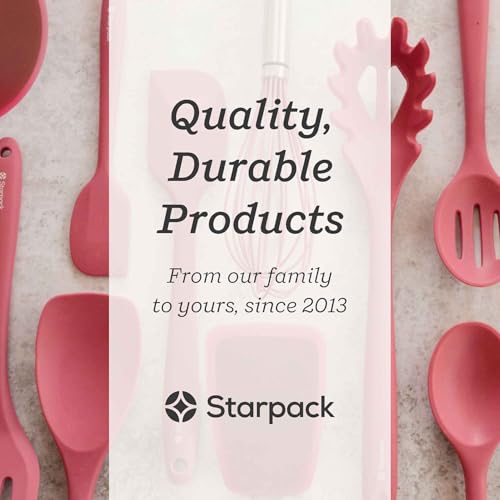 Starpack 'Head Turner' Premium Silicone Turner Spatula, 11.4" Slotted Spatula - Up-to 600°F High Heat Resistant Silicone Slotted Spatulas for Cooking, LFGB Grade Non Stick Rubber Turner Spatula - color: Earthy Pink, size: Standard 11.4"