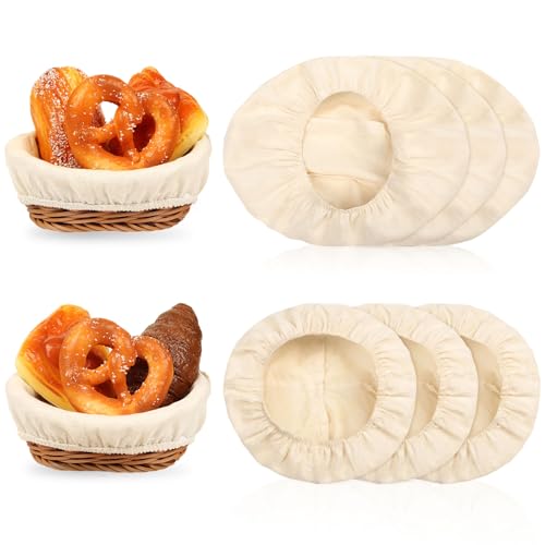 6 Pcs Bread Proofing Basket Cloth Liner, Sourdough Proofing Banneton Cloth