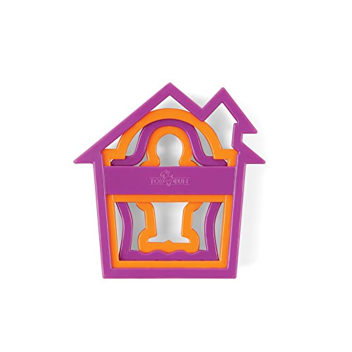 Fox Run 3668 Nesting Halloween Cookie Cutters, 1.5 x 4.5 x 7.5 inches, Multicolored - style: Haunted House Set