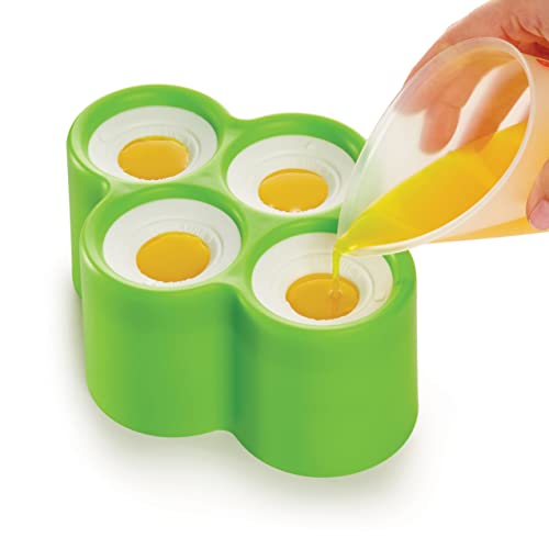 Zoku Safari Pop Molds, 4 Different Easy-release Silicone Popsicle Molds in One Tray, Fun Jungle-inspired Designs, BPA-free - style: Safari
