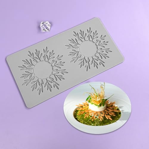 mostsom Silicone Lace Mold Tree Branch Pattern Fondant Molds Hollow Cake Decorating Baking Tools Food-Grade Non-Stick DIY Mould for Home & Garden Cookies Chocolate (A_ Branch) - size: A_ Branch
