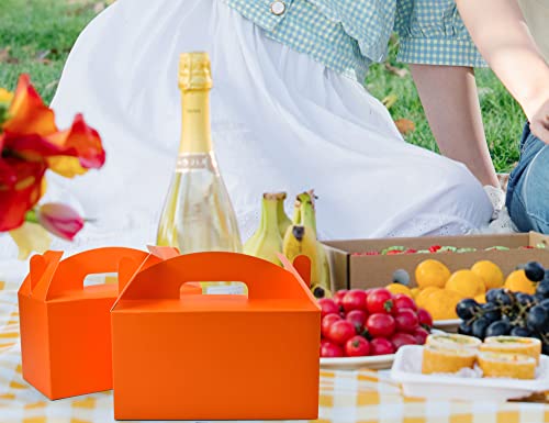 HUAPRINT Treat Gift Boxes, 30 Pack, Orange, 9.45x5x5 IN - color: Orange