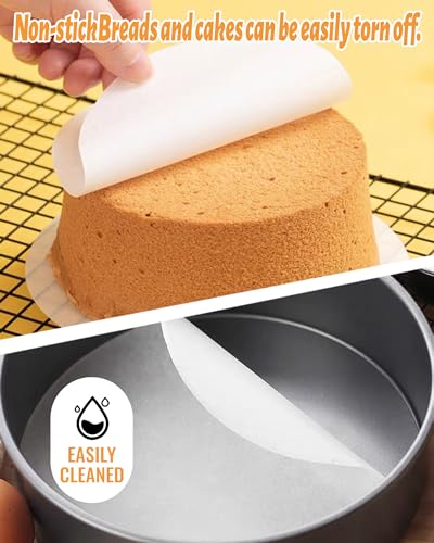 10 Inch Parchment Paper Sheets 200 Pcs, White Non-Stick - color: White, size: 10 Inch