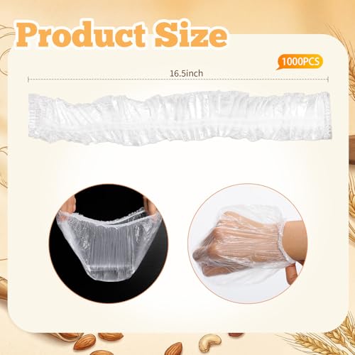 LemonRoad 2 Pcs 10 Inch Bread Proofing Baskets with 1000 Shower Caps Set - style: Oval