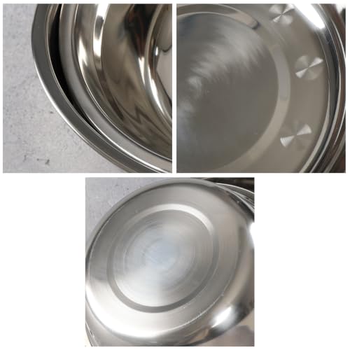 Kekow 4 Pack Large Stainless Steel Mixing Bowl, Deep Stainless Bowl