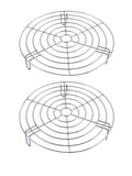Dia 10.8" Round Cooking Rack Set of 2 Stainless Steel Steamer Rack with Legs Grilling Rack Canning Rack Cooling Rack for Baking Canning Cooking (Height 1.8"&2.8",11"/28cm) - size: 11"