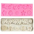 Baroque Fondant Molds Curlicues Scroll Flower Lace Silicone Mold - color: Style B