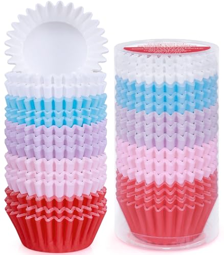 Caperci Heavy Duty Multicolor Cupcake Liners Standard Baking Cups 150pcs - color: Multicolor