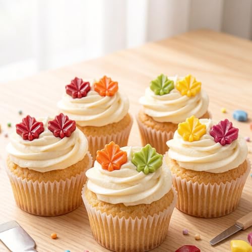 15 Cavity Maple Leaf Silicone Candy Molds Set Of 2