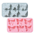 2 PACK 6 Design Butterfly Shaped Silicone Molds, 3D Butterfly Themed Baking Mould Tray DIY Baking Tool for Chocolate Cake Dessert Candy Mousse Pastry Candy Polymer