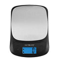 NUTRI FIT Kitchen Scales Digital Food Scale Cooking in Grams & Ounces Black - color: Black