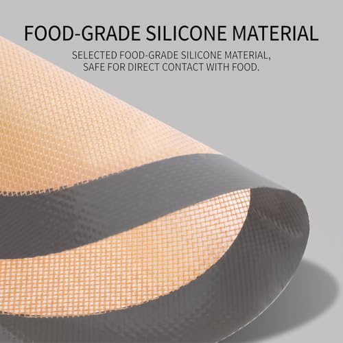 2PCS Silicone Baking Mat, Non Stick Reusable Baking Sheet for Oven – Cookie Candy Making Pastry Rolling Heat Resistant Silicone Mats for Baking, Red, 12 x 8 Inches - color: Dark gray