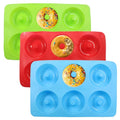 Non-Stick Doughnut Pan Set of 3 - Flexible Silica gel Baking Molds for Perfect Donuts, Cakes & Bagels, Dishwasher Safe, Just Pop Out for Easy Release, BPA-Free & Odorless（Round styles - style: Round styles