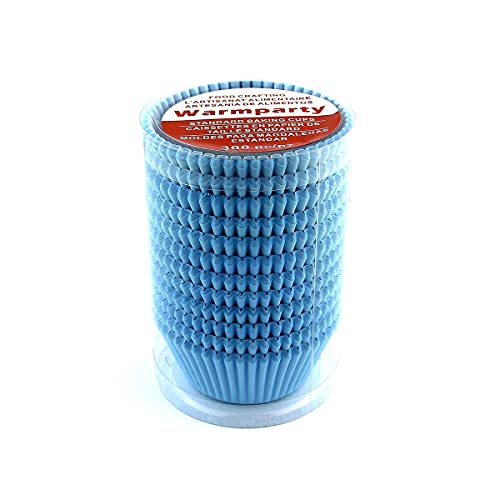 300 Count Blue Cupcake Liners Standard Paper Baking Cups - color: Blue