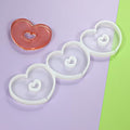 mostsom Silicone Lollipop Mold,Love Wings/Heart/Round Shape Mold,Cake Lollipop Fondant Mold,For Making Lollipop Chocolate Candy Cookie,Hard Candy,No Sticks 2PCS (Z Heart) - size: Z_ Heart