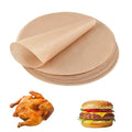 WMDDIAN100 Pack 10" Round Parchment Paper Sheets - Non-Stick Baking Liners for Air Fryer, Oven & BBQ - Heat Resistant, Disposable, Unbleached for Pizza, Cake, Pan