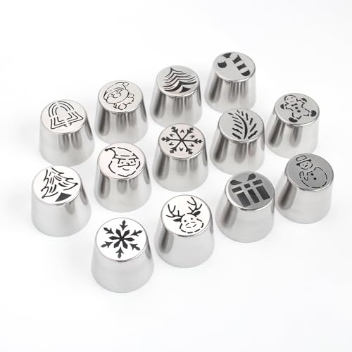 25 Pcs Extra Large Christmas Frosting Icing Tips Set