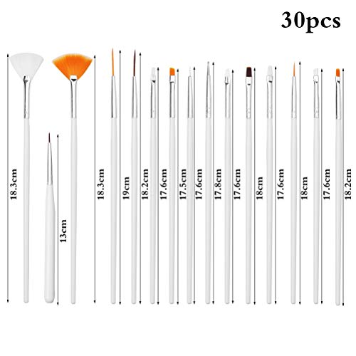 30 Pcs Cake Painting Brushes, Cake Decorating Pens Food Paint Brush Fondant