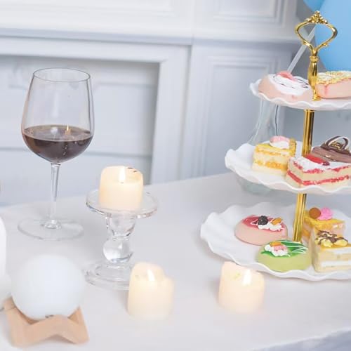 5 Pcs Cake Stand Set with 2 Tier Holders & 3 Appetizer Trays for Party